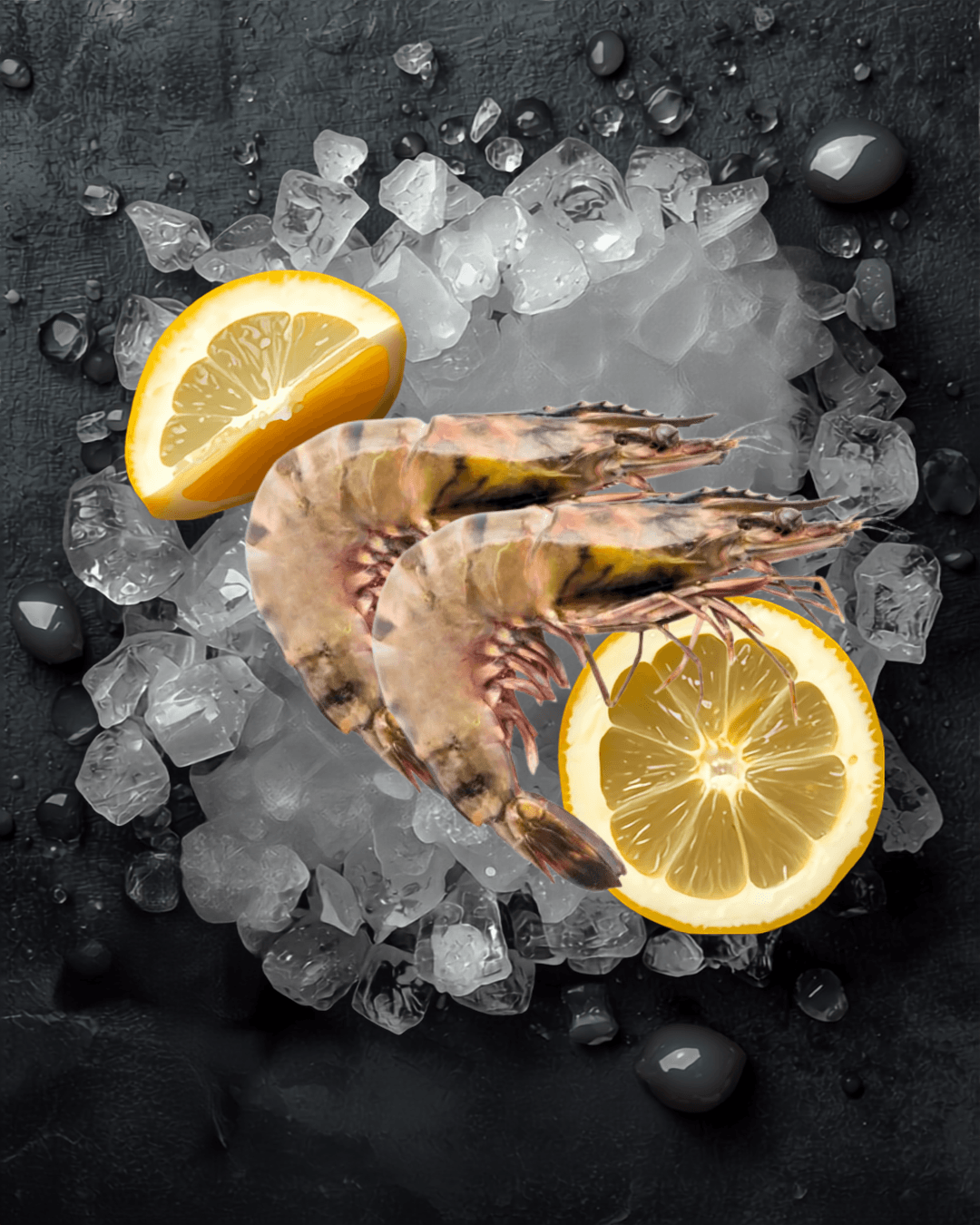 Jumbo Tiger Prawns (جمبو ٹائیگر جھینگا)
